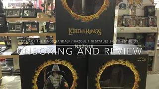 The Lord of the Rings Gandalf / Nazgul 1:10 Statues by Iron Studios Unboxing and Review