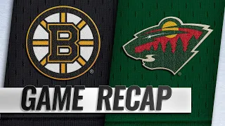 Halak makes 26 saves as Bruins shut out Wild, 3-0