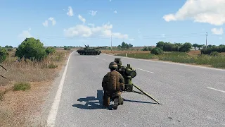 Ukrainian Soldiers Attacked Russian Convoy with BGM-71 TOW Missiles! | ARMA 3