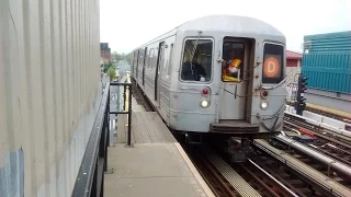 NYC Subway HD: 205 St bound Westinghouse Amrail R68 D Train Arrives @25 Av 5/10/17