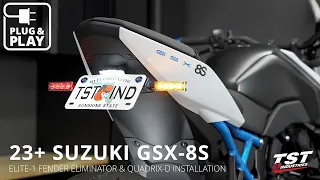 How To Install TST Elite-1 Fender Eliminator on 2023+ Suzuki GSX-8S by TST Industries