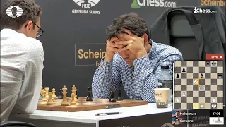 Hikaru in shambles against brutal Fabiano | Round 1 | FIDE Candidates 2022