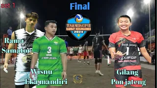 Rama Samator , Tunas muda cup 7 final set 1 pemdes monggot vs voba juwangi