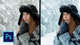 Холодный свет - Обработка зимней фотографии в фотошоп