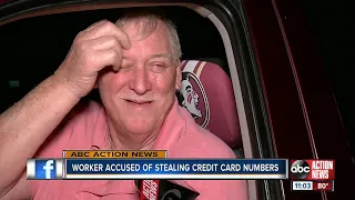 Worker accused of stealing credit card info