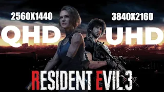 Resident Evil 3 Remake ➤ Видеокарта RTX 3090 ➤ Cравнение FPS в Ultra Графике QHD / UHD