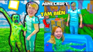 PHONG CẬN SAMMY THỬ THÁCH 24 GIỜ LÀM MỌI THỨ TRONG MINECRAFT NGOÀI ĐỜI THẬT | MINECRAFT REAL LIFE