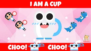 I am a cup | Cup song for children | HiDino Kids Songs