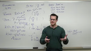 Applications of Quadratic Functions (Precalculus - College Algebra 26)