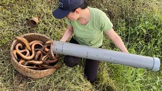 Unbelievable Fishing - Unique Fish Trap with Primitive Technology Of Catching A Lot Of Big Fish