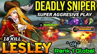 Deadly Sniper Lesley Aggressive Gameplay! - Top 1 Global Lesley by ° αℓန ° - Mobile Legends