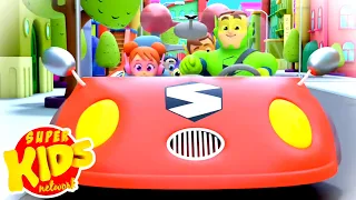 Daddy's Red Car  Nursery Rhymes And Songs for Babies | Super Supremes Cartoons