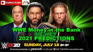 WWE Money in the Bank 2021 Universal Championship Roman Reigns vs  Edge Predictions WWE 2K20