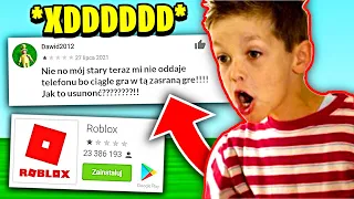 NAJGORSZE KOMENTARZE KIDÓW Z GOOGLE PLAY o ROBLOX !!!