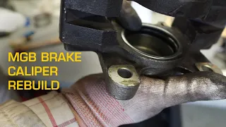 MGB Front Brake Calliper Rebuild: Replacement of Seals and Pistons on Disc Brakes