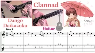 Dango Daikazoku [Clannad Ending Theme] (Guitar) [Notation + TAB]