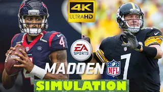 Houston Texans @ Pittsburgh Steelers -  NFL 2020 Week 3 - Madden Simulation - 4K