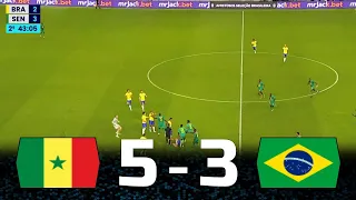 Last 2 Matches Sadio Mane Embarrassed Brazil and Neymar : 2019, 2023 Brazil vs Senegal