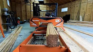 I Bought Wood Mizer LX55 Sawmill - Milled a Huge Batch of 1x1 Stickers from a Rotten Pine Log!