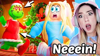 OH NEIN! der grinch will beki noobs weihnachten kaputt machen grinch roblox story secret ending