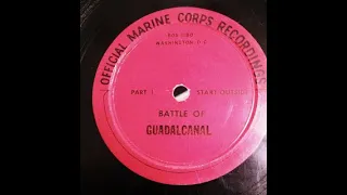 Battle of Guadalcanal AFRTS Official Marine Corps Recordings set to US Navy Archival Footage (1942)