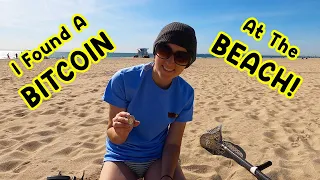 Beach Metal Detecting: Found a BITCOIN at the BEACH! : Huntington Dog Beach