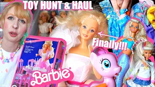 Finally found Crystal Barbie! Flea market toy hunt & haul May 2024 - 80s 90s Barbie, My Little Pony