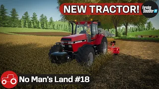 Buying A New Tractor, Sorghum Harvest, Sowing Canola & Barley - No Man's Land #18 FS22 Timelapse