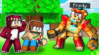 ¡Que NO TE ATRAPEN los ANIMATRONICOS de FNAF en MINECRAFT! 😨🧸 ESCONDITE con RAPTORGAMER y FLEXVEGA