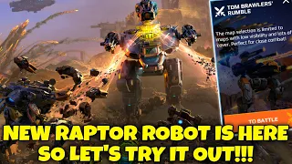 🔴New RAPTOR ROBOT IS HERE & More TDM BRAWLERS RUMBLE Adventures In War Robots!!! 🔥