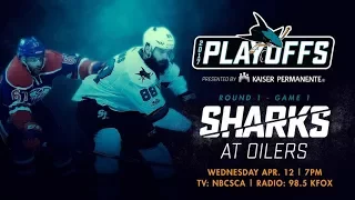 San Jose Sharks vs. Edmonton Oilers. Game 1 (12.04.2017) Highlights