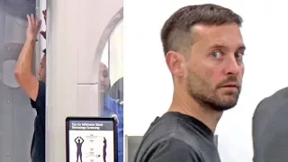 Tobey Maguire Looking Exhausted Going Solo Through LAX TSA