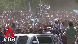 Argentina’s World Cup team returns to a hero’s welcome