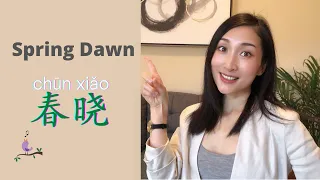 Learn Chinese Through Famous Classical Poem | Spring Dawn (春晓）