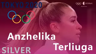 Tokyo 2020 Olympics. Anzhelika Terliuga. Silver medalist of the Olympics