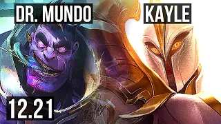 DR. MUNDO vs KAYLE (TOP) | 74% winrate, 3/0/4 | EUW Master | 12.21