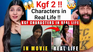 KGF Characters Reel Vs Real Life | Hindi | KGF Chapter 2 Reaction video !!