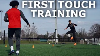 First Touch Training Session For Footballers | Complete First Touch Training Session