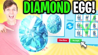 Can We Beat The DIAMOND EGG Trading Challenge In ADOPT ME!? (RAREST EGG IN THE GAME!!!)