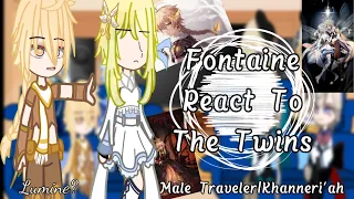fontaine react to male traveler|male mc|
