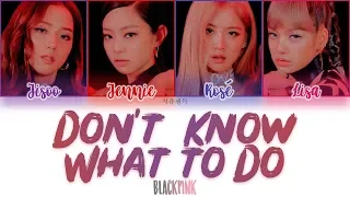 BLACKPINK - DON'T KNOW WHAT TO DO color coded lyrics 가사 | ENG, HAN, ROM