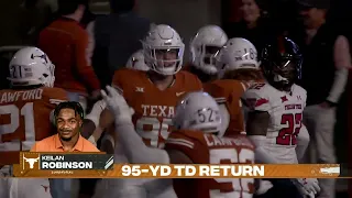 TEXAS IS UNSTOPPABLE 🔥 95-YD TD FOR KEILAN ROBINSON #shorts