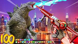 INSANE "GODZILLA" BOSS FIGHT EASTER EGG!!! (CALL OF DUTY ZOMBIES)