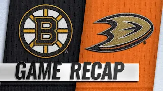 Halak's 30-save shutout leads Bruins past Ducks, 3-0