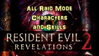 Resident Evil Revelations 2 Raid Mode All Characters and Skills