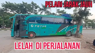 Penumpang dan Bus Lelah Di perjalanan..Bus Pmtoh  Narik Napas ...Pelari Jarak Jauh