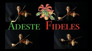 Adeste Fideles (O Come, All You Faithful) | Traditional Christmas Carol on Violin