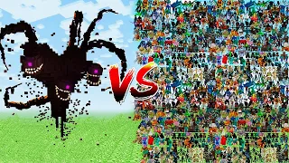 Wither Storm VS 500 Random Mobs in Minecraft! #Minecraft #WitherStorm #RandomMobs