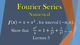 Lecture 4. Fourier Series Numerical.