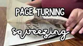 Page Turning Squeezing No Talking ASMR | Magazine Paper Sounds * LOTS OF SQUEEZING*